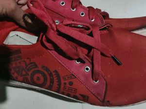 Red Casual Shoes
