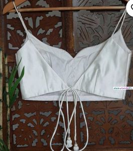 Sabyasachi Silk Padded Spaghetti Strap Drawstring