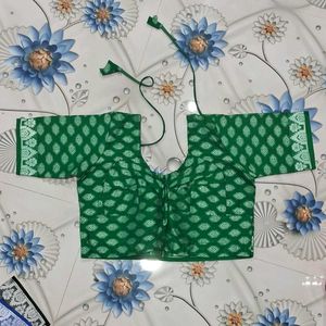 Blue Patterned Blouse