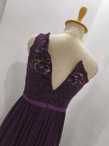 Elegant Purple One-Shoulder Dress