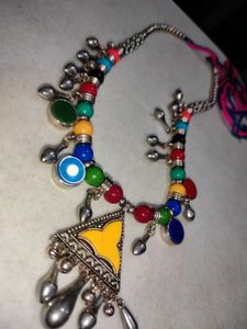 Colorful Beaded Tribal Necklace