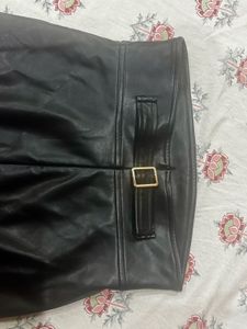 Imported Leather Skirt (long)