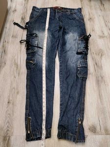 Ma133 Route Denim Cargo 8 Pocket Waist 34