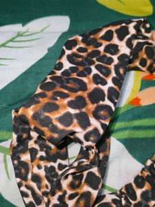 Elastic Cotton Tiger Print Hair Band
