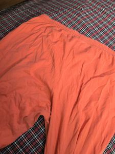 Combo Of miss T Orange Cotton Leggings Xl And Pink