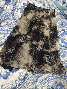 Animal Print Skirt