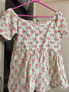 Rose Print Top