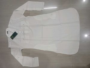 New Men&#39;s Pathani Cream Cotton Kurta