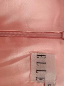 Peach Striped Party Dress