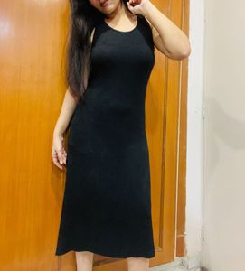 Black Midi Tank Dress