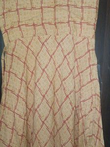 Rayon Ethnic Wear Gown Kurti Of L Size