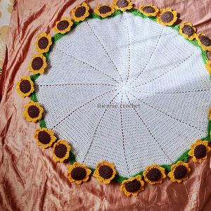 Sunflower Crochet Blanket Bouquet 🌻🍀