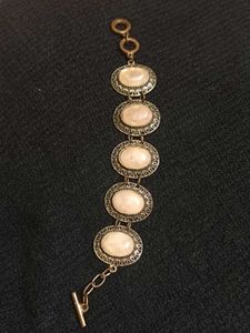 Antique Rose Quartz Bracelet