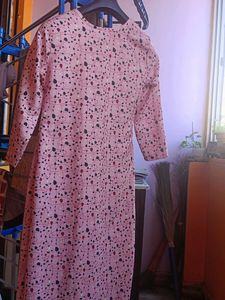 Light Pink Long Kurti – Size M