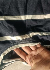 Striped Puff Sleeve Top