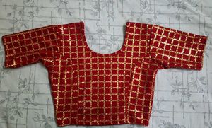 Red &amp; Gold Blouse