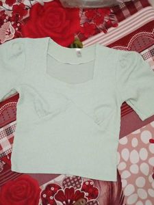 Cute Light Green Top