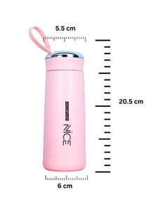 400ml Glass Water Bottle With Plastic Protector