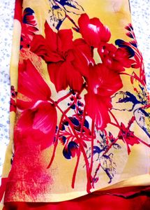 Elegant Floral Saree 2