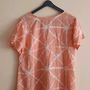 Peach kurta frm mohr