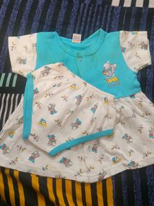 Romper And Frock Combo For 6-9 Months Baby