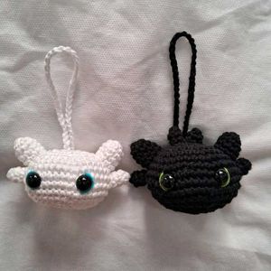Crochet Dragon Plush Set