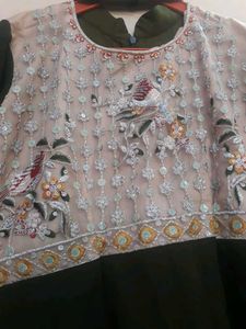 Handwork Peplum Gharara Pant Set