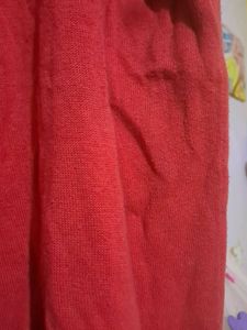 Oversized Cherry 🍒 Red Color Top