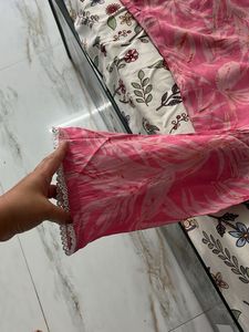 Pink Embroidered Kurta Set