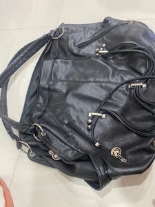 A Black Coloured Big Size Handbag