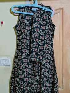 Patterned Sleeveless Dress