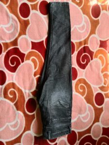 Men Slim Fit Black Charcoal Grey Jeans