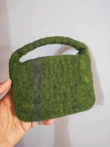 Felted Wool Purse from Himachal