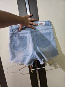 Light Wash Denim Shorts