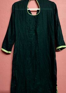 Embroidered Black Golden Suit Set