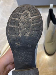 Grey Block Heels Boots From Paris