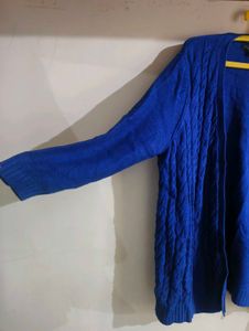 Blue Knit Cardigan