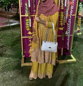Pure Crepe Dress Pepulam With Plazo
