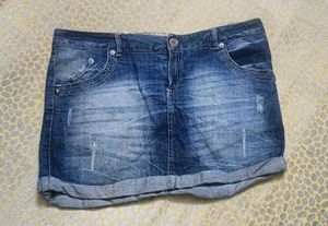 Denim Mini Skirt