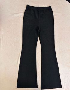 ✨Black glitter flared pant from H&amp;M Size S✨