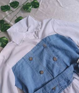 Denim Corset Style Dress