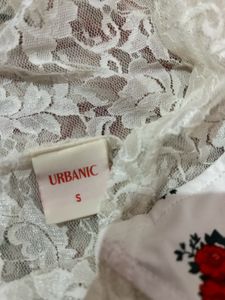 urbanic Floral Lace Bustier Top