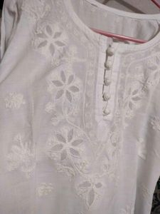 White Handwork Kurta