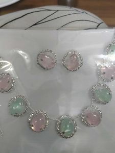 Pastel Stone Rhinestone Necklace