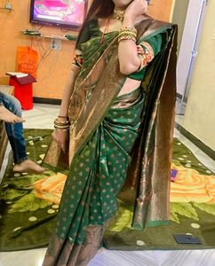 Elegant Green Saree