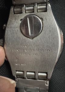 Original Swatch Chronograph Watch - Yellow Face