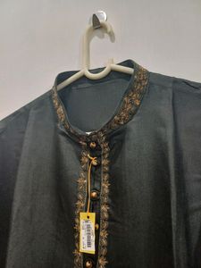 Kurta Chudidar Set (Black)