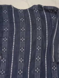 Stylish Navy Blue Kurta Set