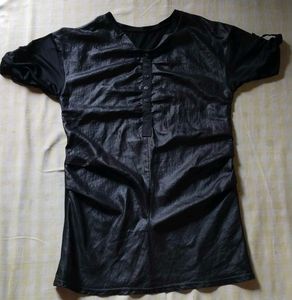 Vintage Black Button-Down Shirt