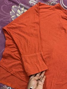 Orange Long Sleeve Top